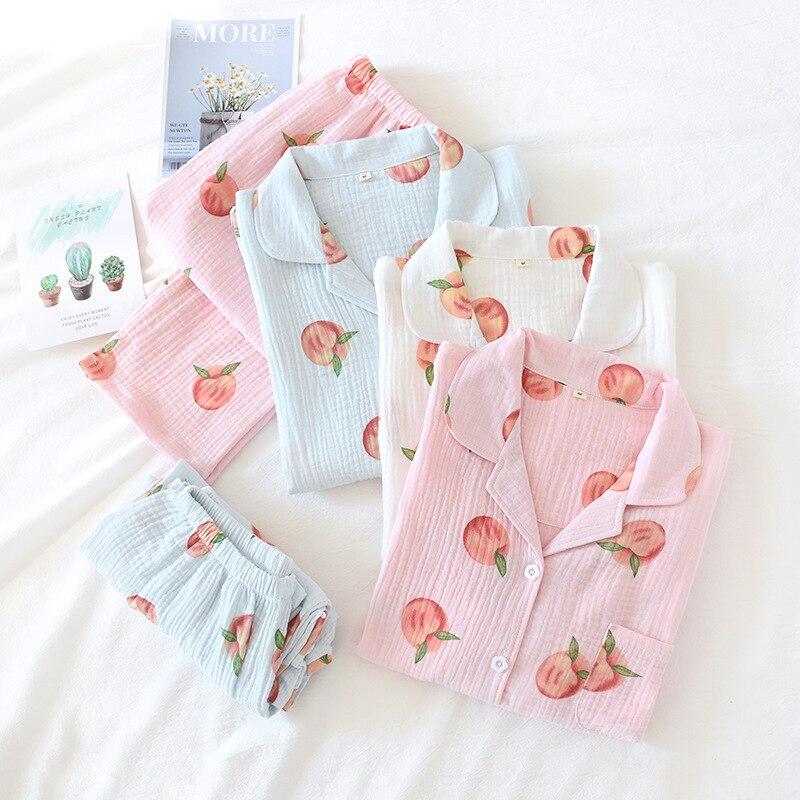 Japanese Pajamas Peach Pattern - Image 4