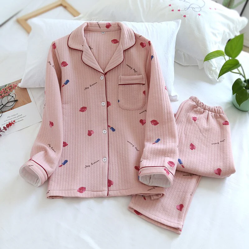 Japanese Pajamas Thick Cotton - Image 2