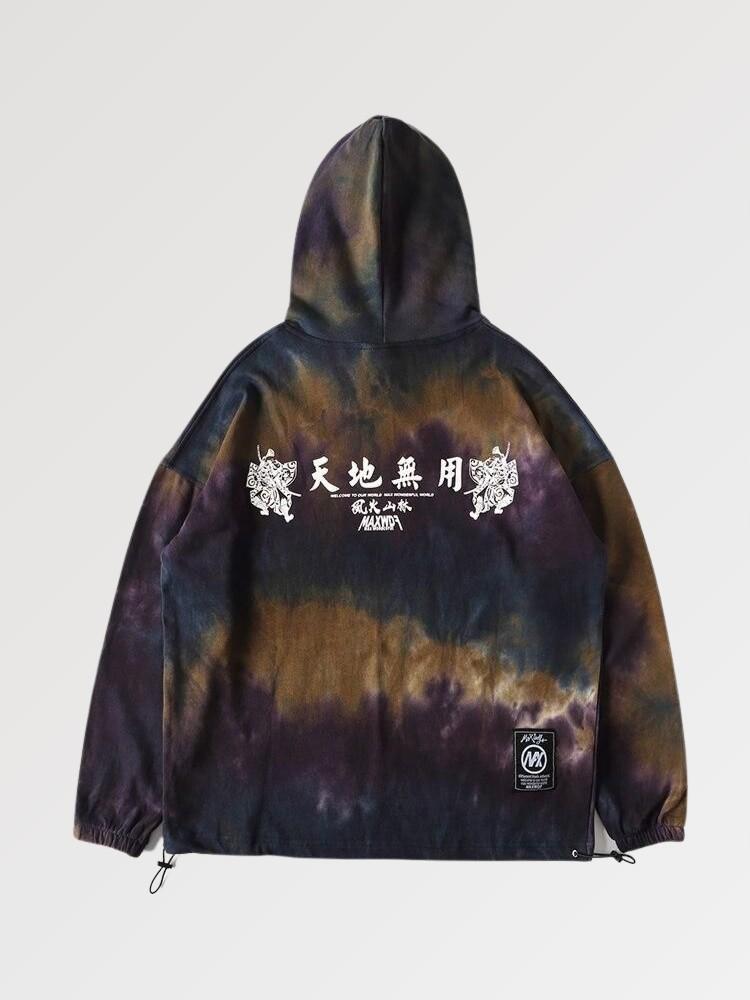 Japanese Pattern Hoodie 'Rainbow' - Image 2
