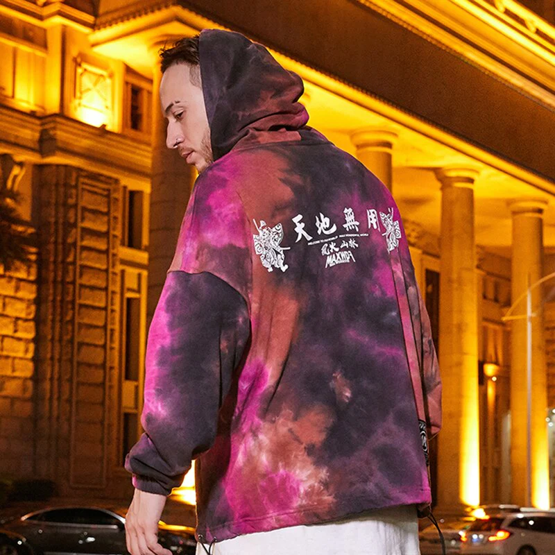 Japanese Pattern Hoodie 'Rainbow' - Image 4
