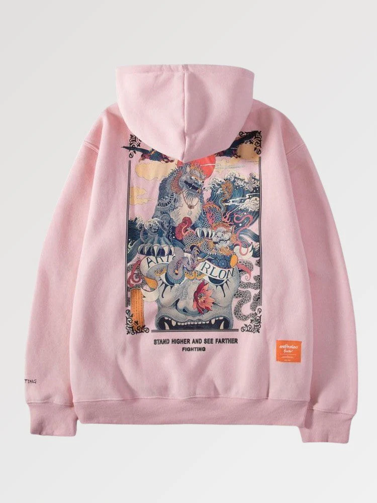 Japanese Pattern Hoodie 'Wahei' - Image 2