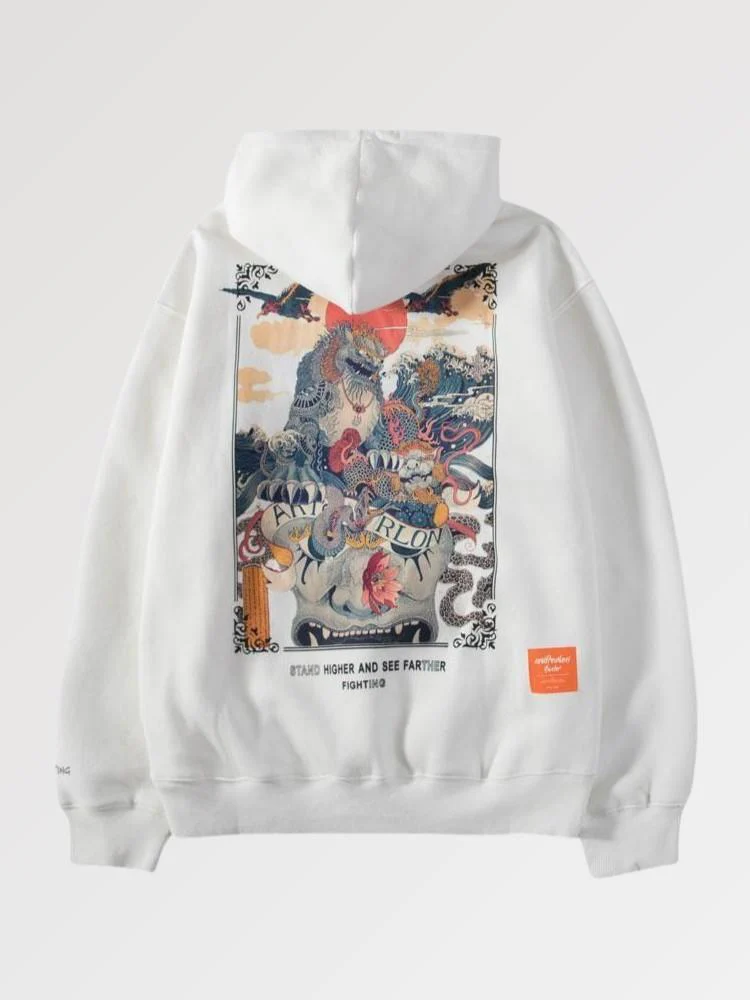 Japanese Pattern Hoodie 'Wahei' - Image 3
