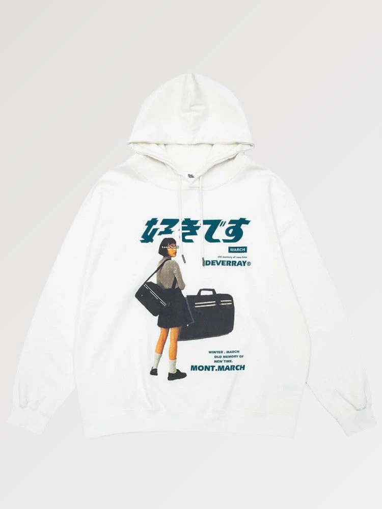 Japanese Printed Sweatshirt 'Anata' - Image 2