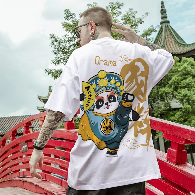 Japanese Shirt Panda 'Drama' - Image 2