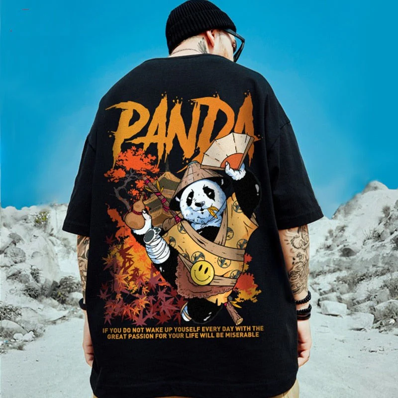 Japanese Shirt 'Samurai Panda' - Image 4