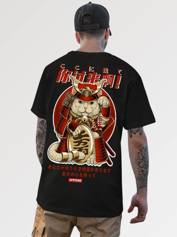 Japanese Shirt 'Warrior Cat' - Image 2
