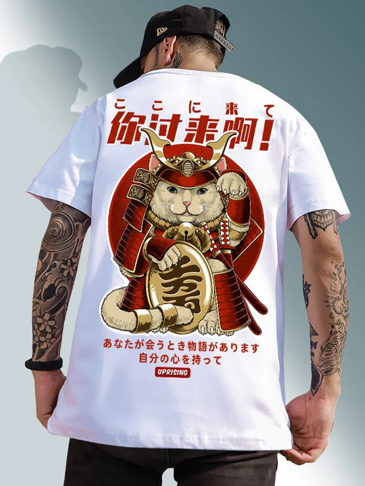 Japanese Shirt 'Warrior Cat' - Image 4