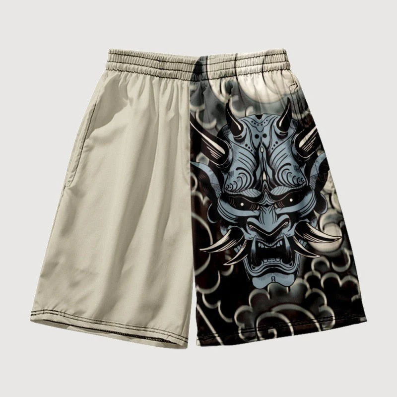 Japanese Shorts Blue Demon Design 'Osaka' - Image 2