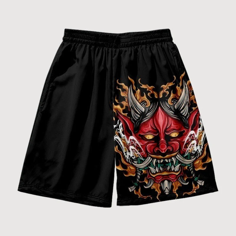 Japanese Shorts Demon Pattern 'Hannya' - Image 2
