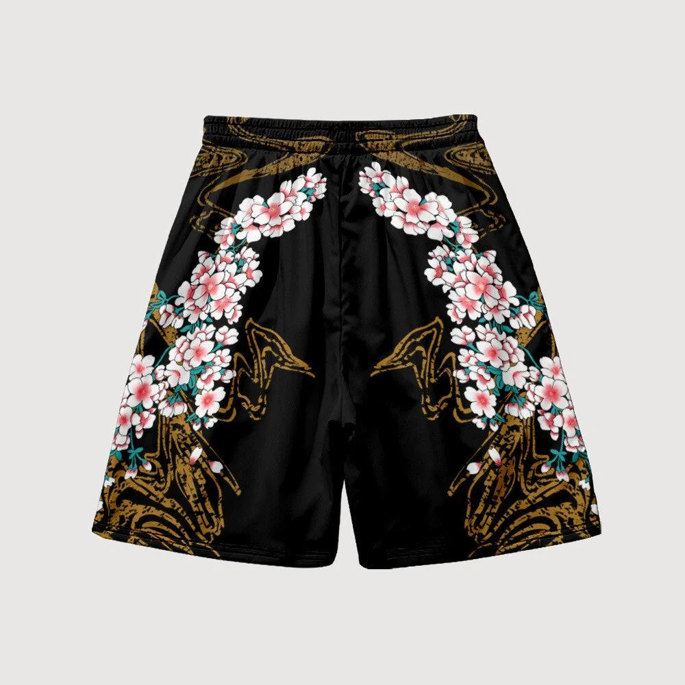 Japanese Shorts Koi Carp Pattern 'Sakura' - Image 3