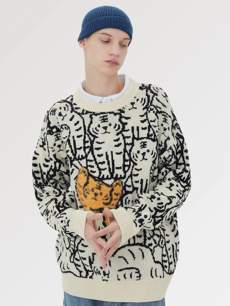Japanese Streetwear Cat Sweater 'Harajuku' - Image 5