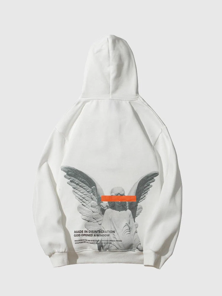 Japanese Streetwear Hoodie Angel Design 'Dozo' - Image 2