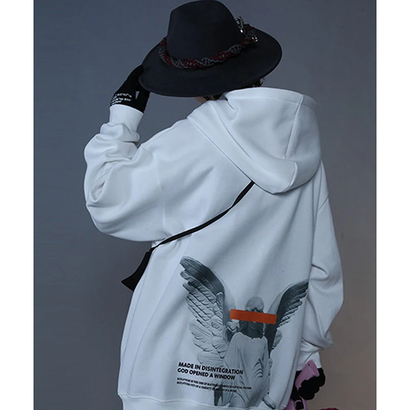 Japanese Streetwear Hoodie Angel Design 'Dozo' - Image 5