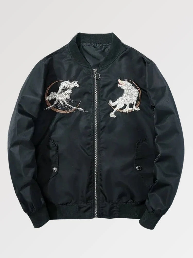 Japanese Style Bomber Jacket 'Ueno' - Image 2