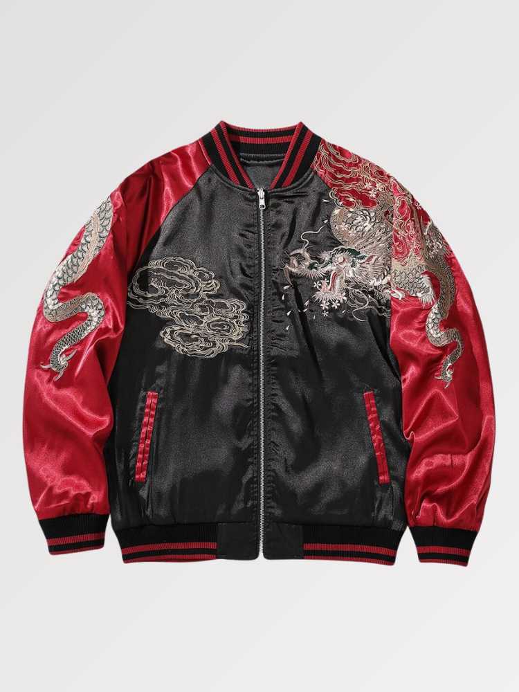 Japanese Sukajan Jacket Dragon Design 'Ryu' - Image 2