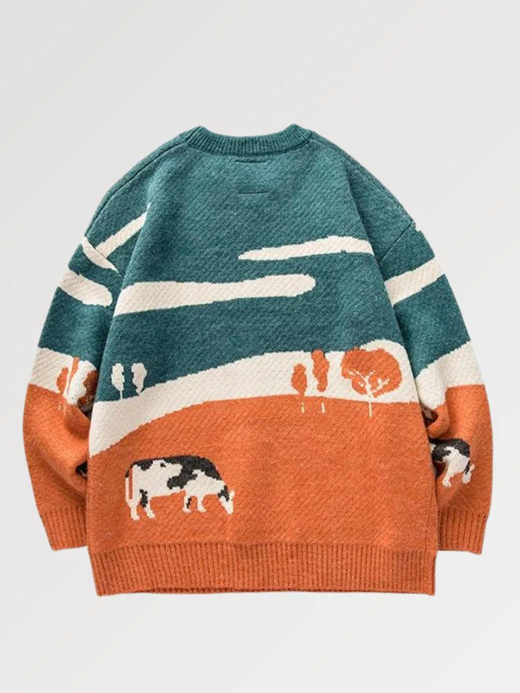 Japanese Sweater Cow Design 'Ushi' - Image 4