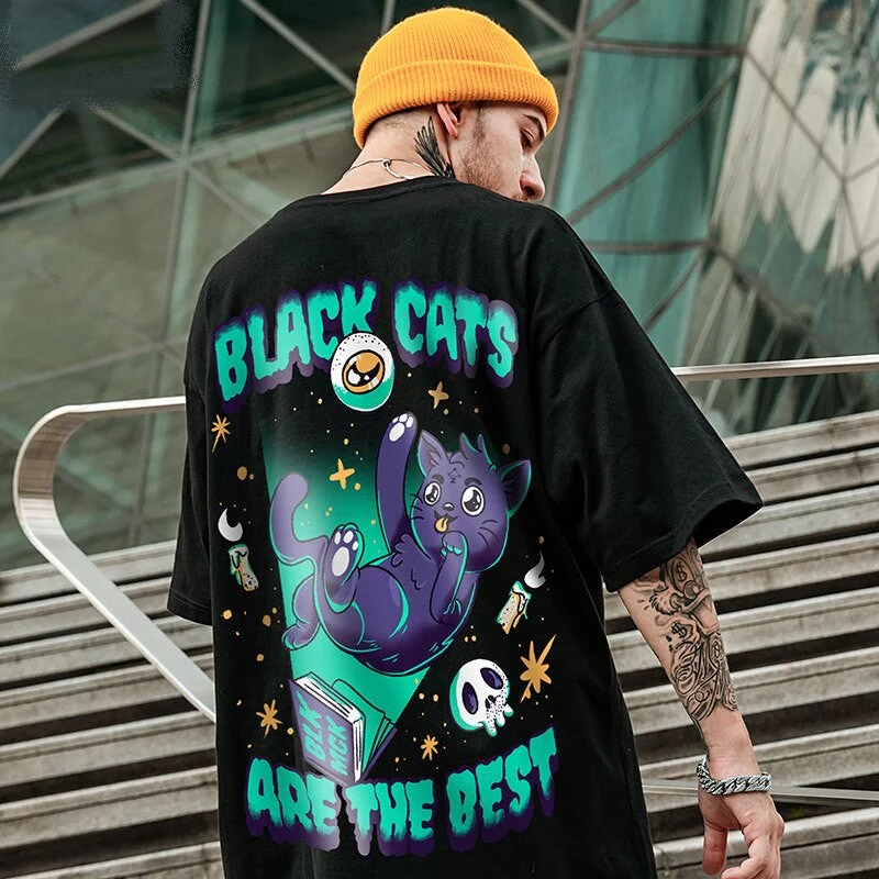 Japanese T-shirt 'Black Cats' - Image 3