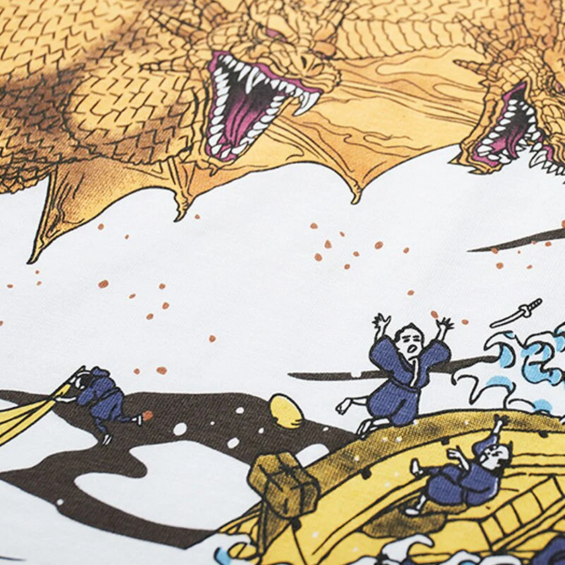 Japanese T-shirt Gold Doragon 'Arigato' - Image 10