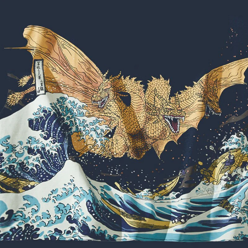 Japanese T-shirt Gold Doragon 'Arigato' - Image 12