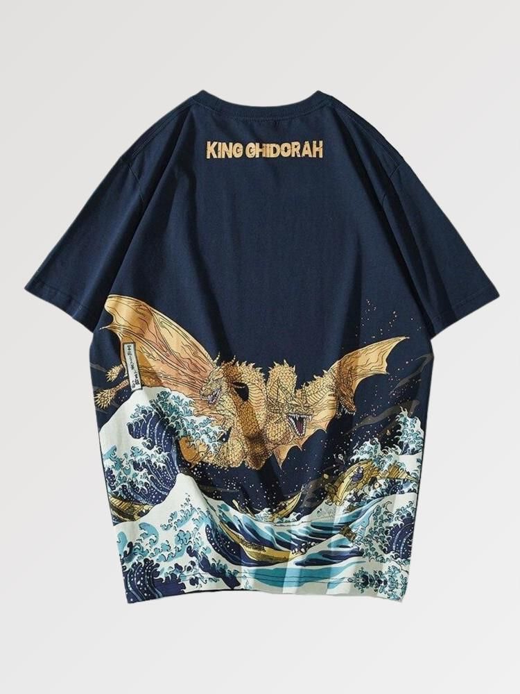 Japanese T-shirt Gold Doragon 'Arigato' - Image 6