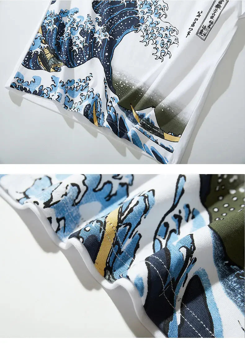 Japanese T-shirt 'Kanagawa Wave' - Image 3