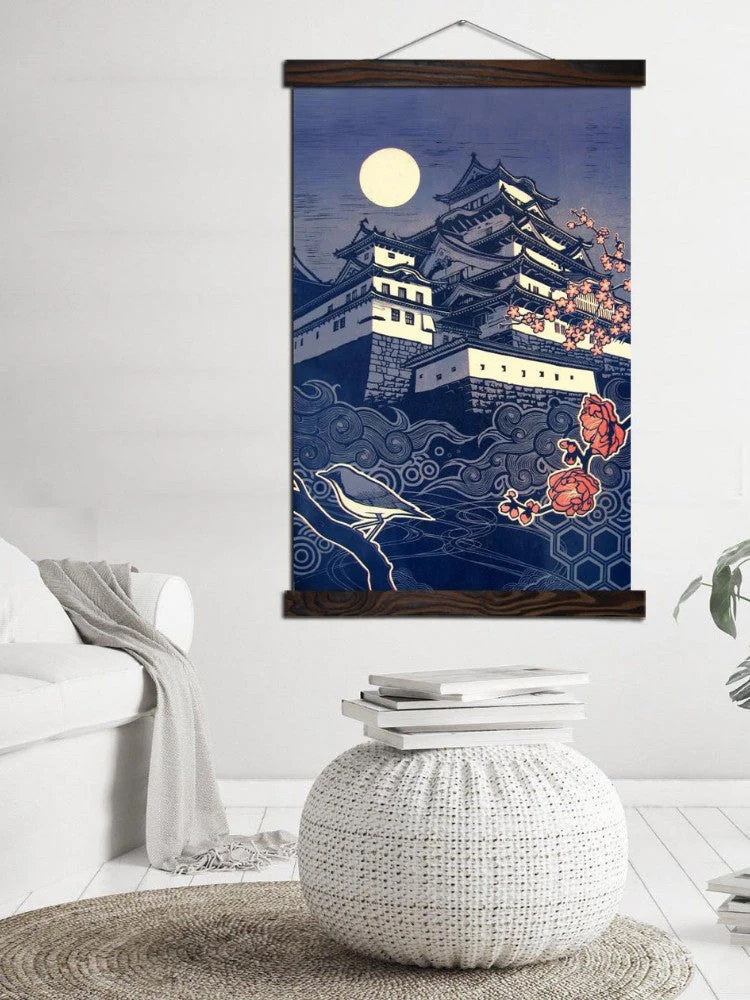 Japanese Temple Painting 'Nijo Castle' - Image 3