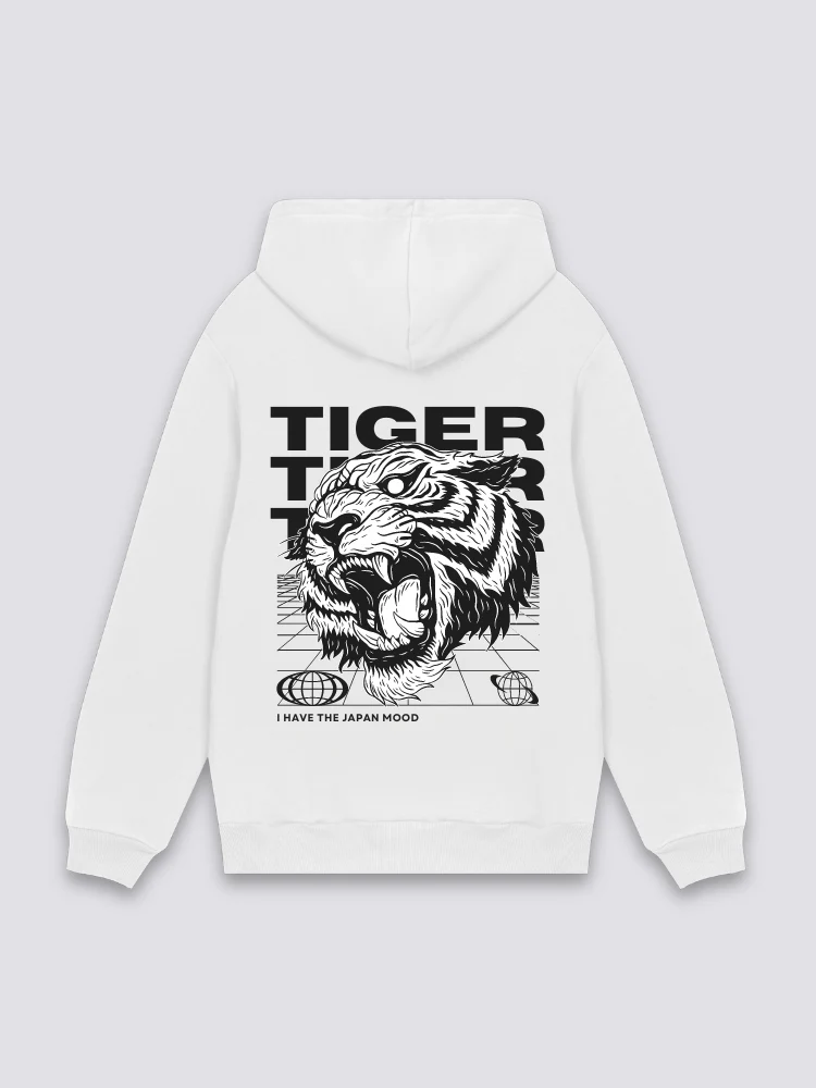 Japanese Tiger Pattern Sweatshirt - Image 3
