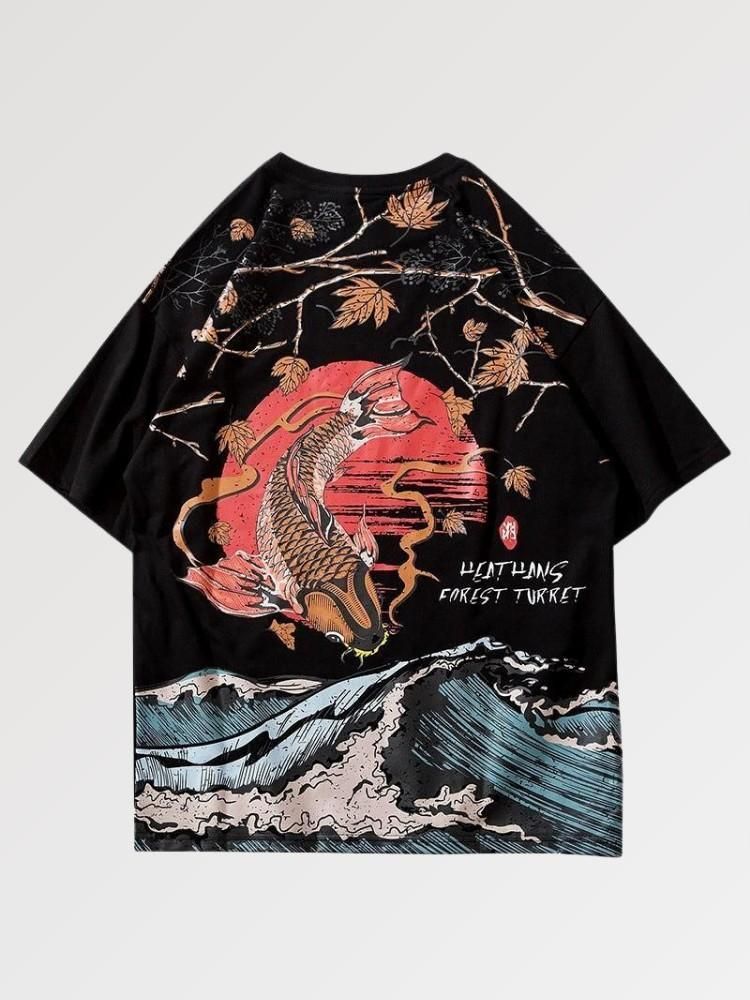 Japanese Traditional Shirt Koi Carp of Kanagawa 'Shimasu' - Image 7