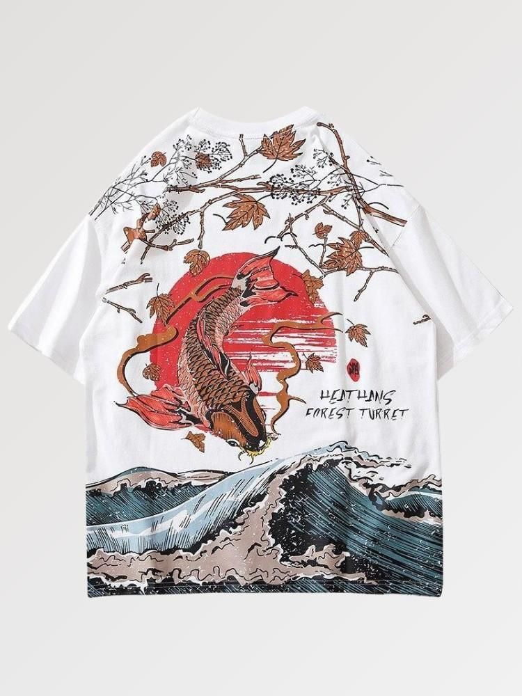 Japanese Traditional Shirt Koi Carp of Kanagawa 'Shimasu' - Image 8