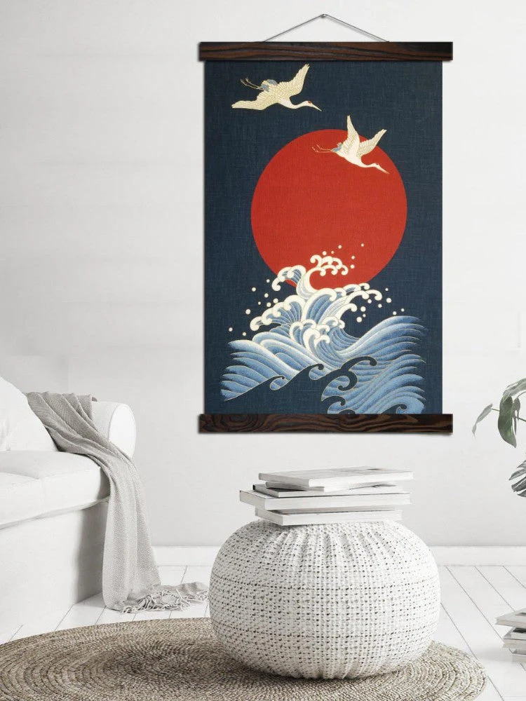 Japanese Wall Art 'Sun of Kanagawa' - Image 3