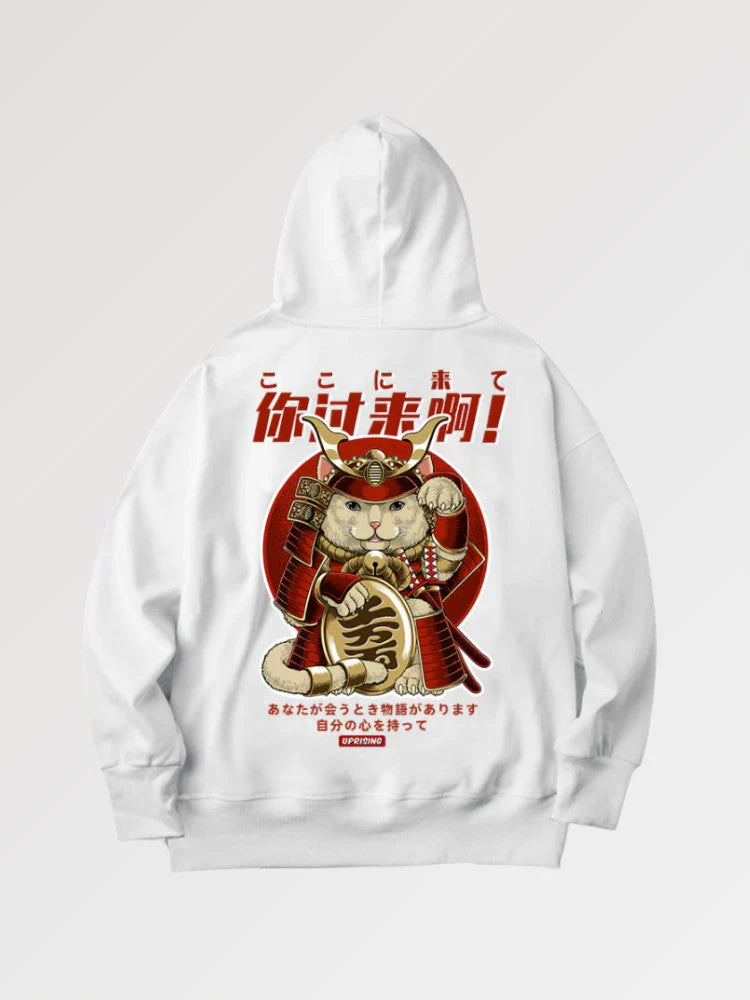 Japanese Warrior Cat Hoodie 'Gifu' - Image 2