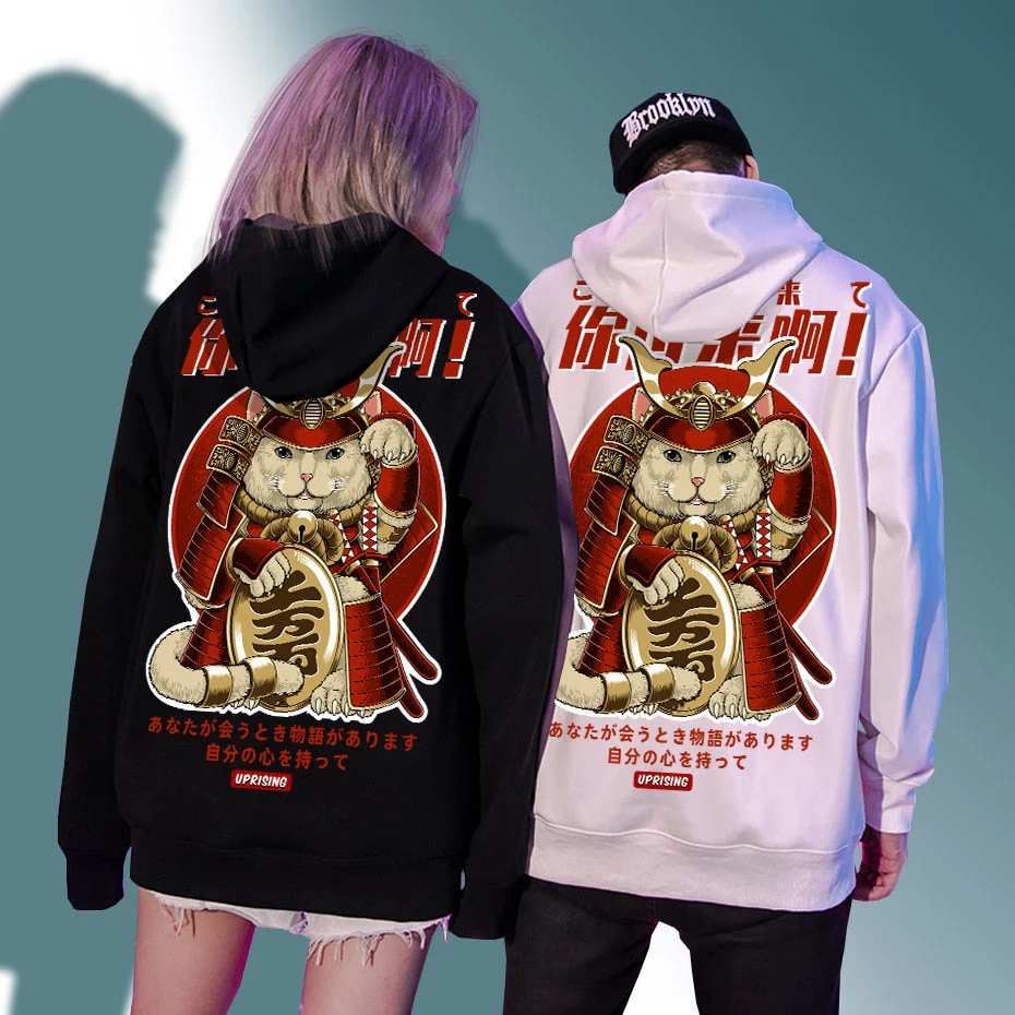 Japanese Warrior Cat Hoodie 'Gifu' - Image 5