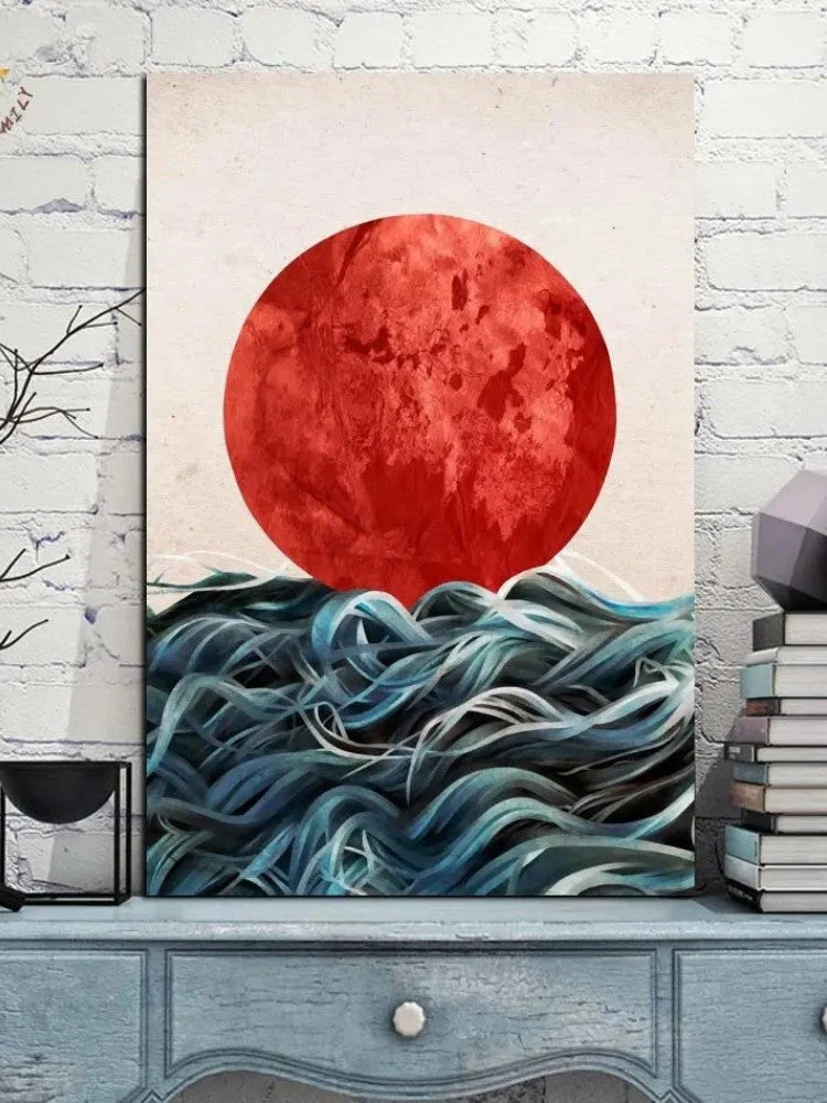 Japanese Wave Painting 'Shinano' - Image 2