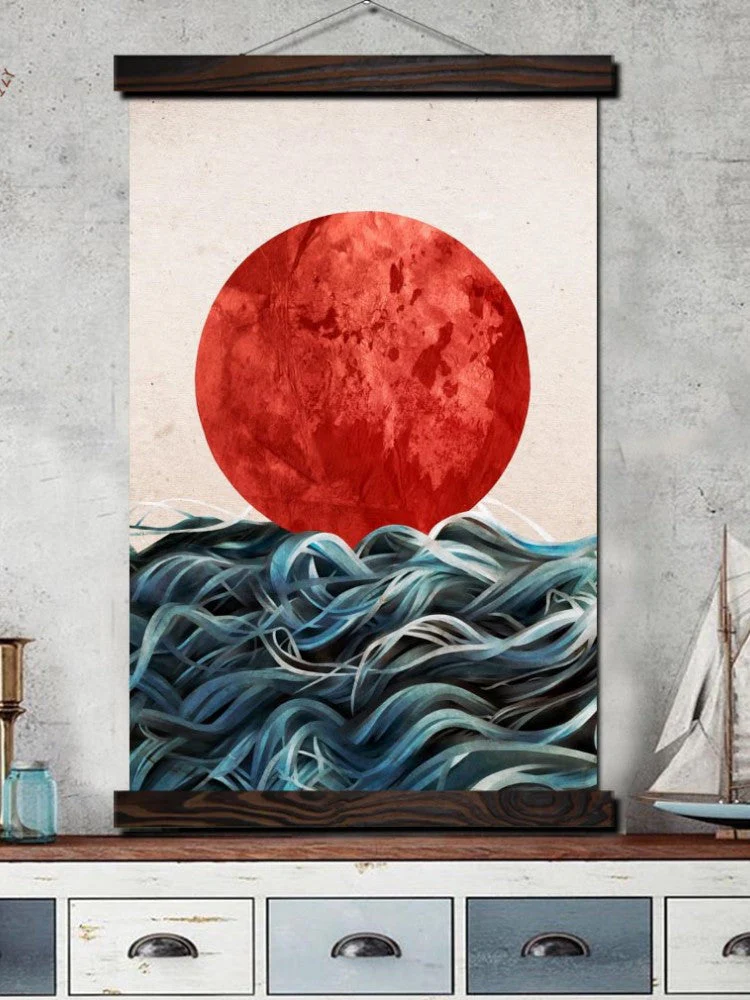 Japanese Wave Painting 'Shinano' - Image 3