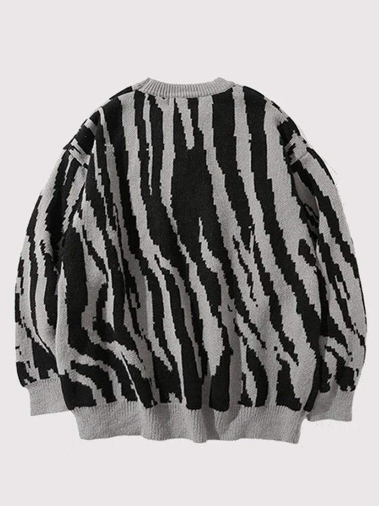 Japanese Wave Pattern Sweater 'Ikebukuro' - Image 3