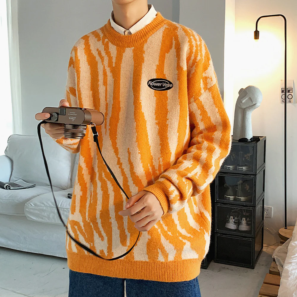 Japanese Wave Pattern Sweater 'Ikebukuro' - Image 4