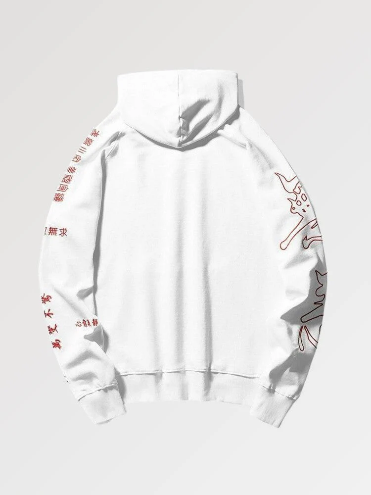 Japanese Writing Hoodie 'Omoimasu' - Image 3