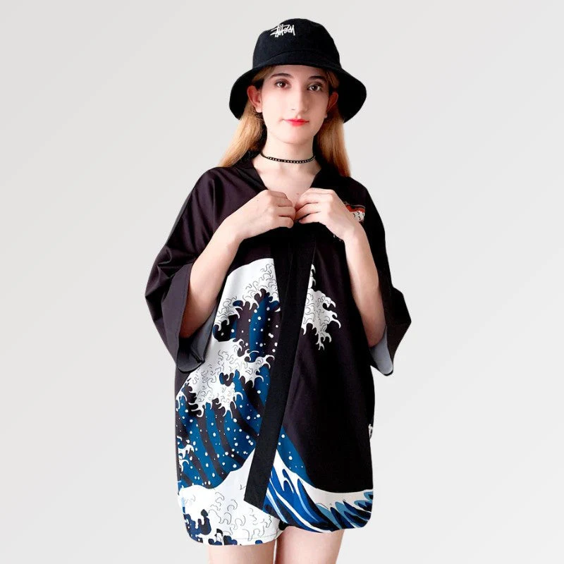 Kanagawa Pattern Kimono Jacket 'Anpanman' - Image 5