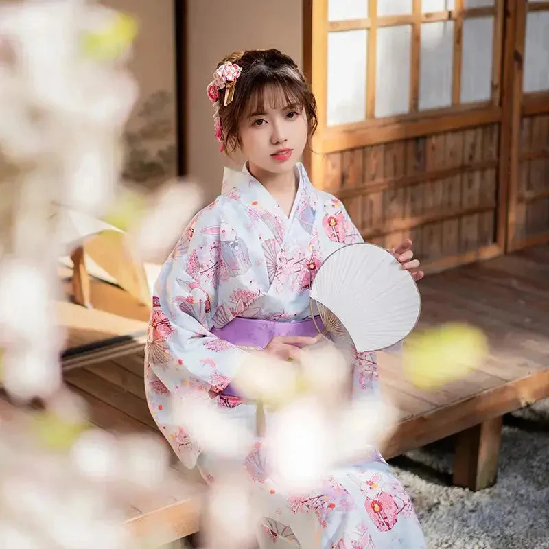Kawaii Japanese Kimono for Women 'Toyooka' - Image 3