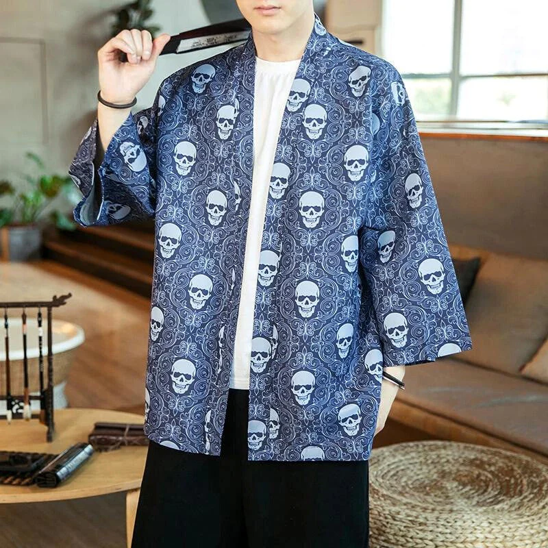 Kimono Jacket for Men 'Kurashiki' - Image 2