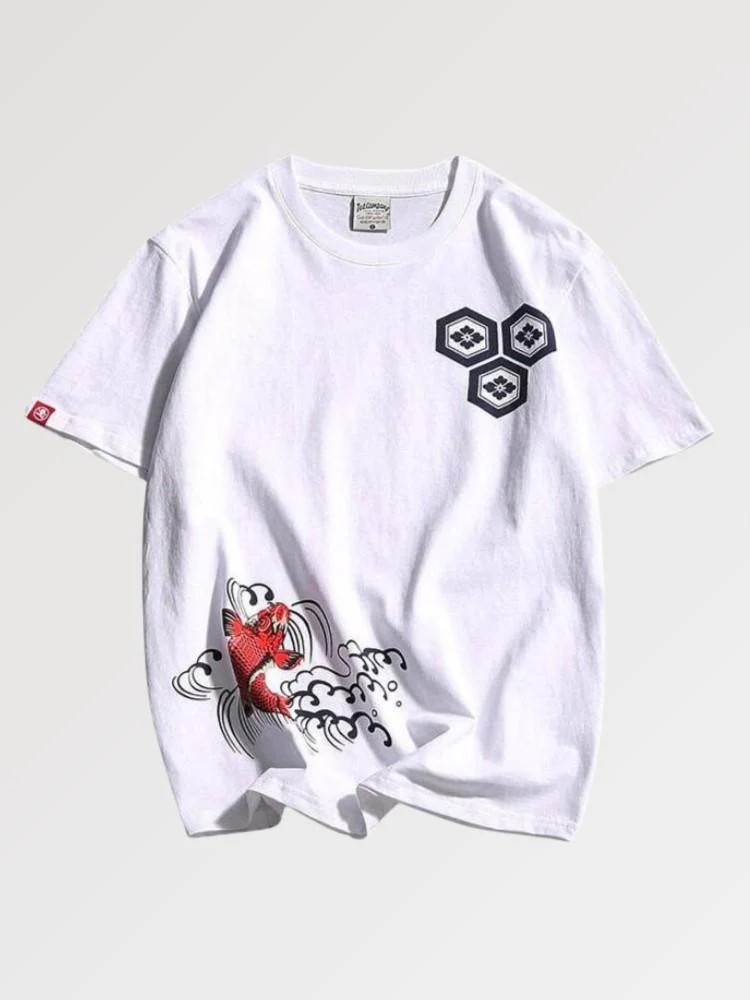 Koi Carp Japanese Shirt 'Sakana' - Image 3