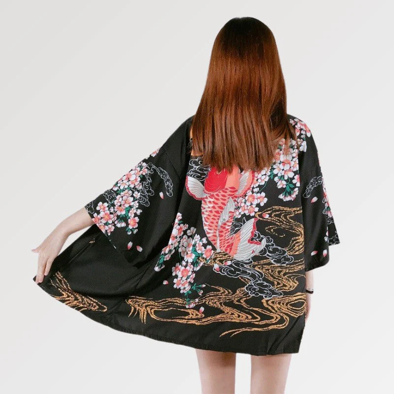 Koi Carp Kimono Jacket 'Jinryu' - Image 2