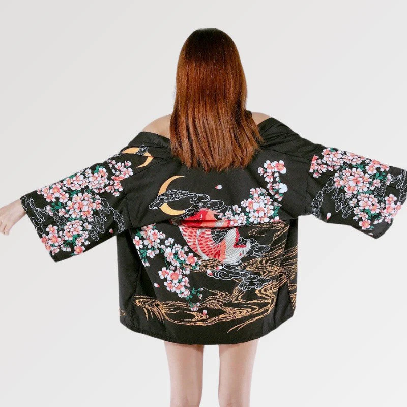 Koi Carp Kimono Jacket 'Jinryu' - Image 3