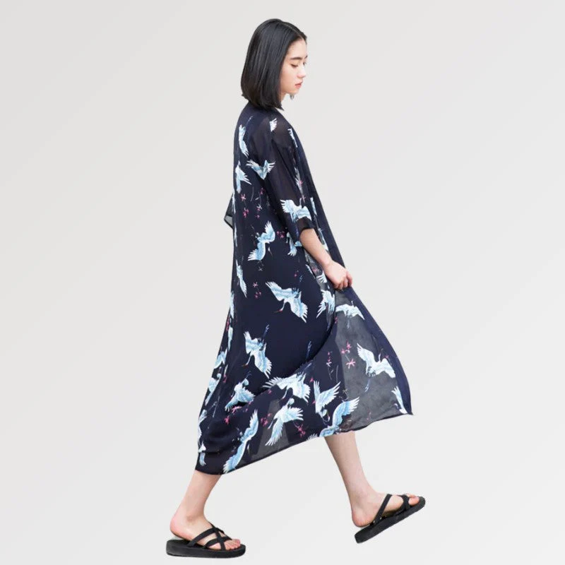 Long Sheer Kimono Jacket 'Sugimura' - Image 2