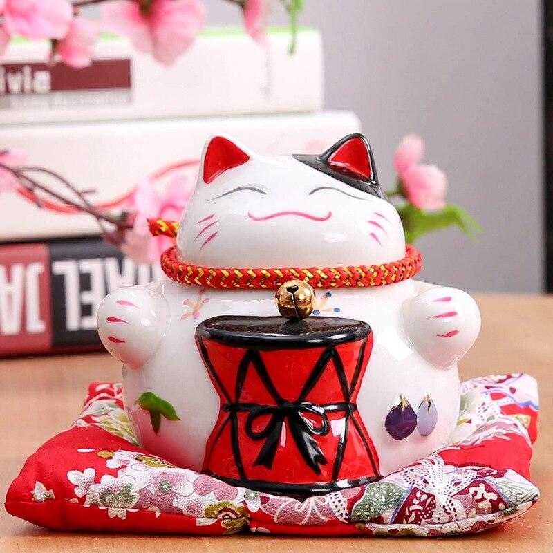 Maneki-Neko Money Box 'Little Drum' - Image 2