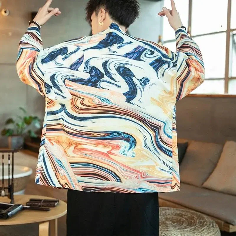 Men's Colored Kimono Jacket 'Kojima' - Image 2