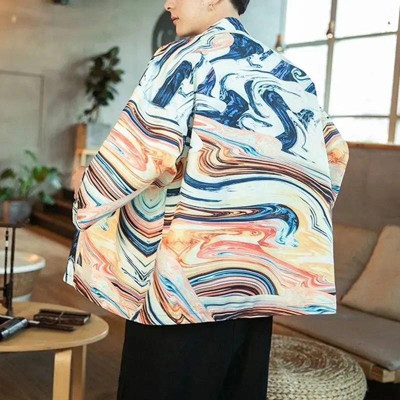 Men's Colored Kimono Jacket 'Kojima' - Image 3