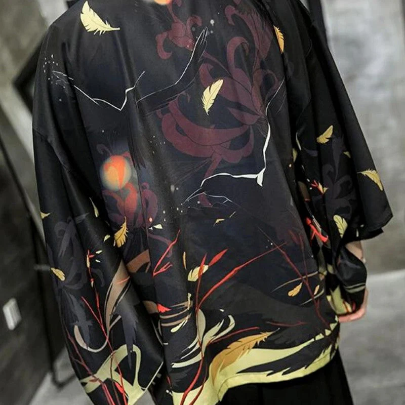 Mens Japanese Style Kimono 'Pentagon' - Image 4