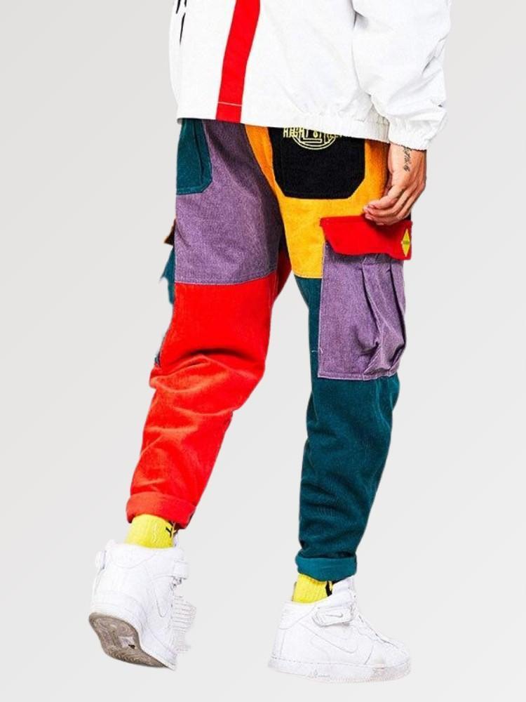 Mens Multicolored Pants 'Natori' - Image 3