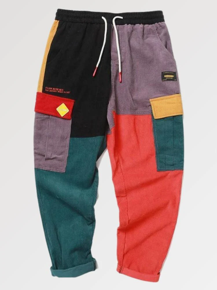 Mens Multicolored Pants 'Natori' - Image 4